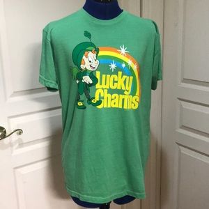 Tee Luv Green Lucky Charms T-Shirt Size Large